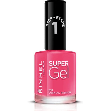 Rimmel Super Gel Step 1 Nagellack 12 ml 032 Cocktail Gel-Nagellack Make-up