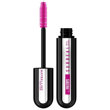 Maybelline New York Mascara mit False Eyelash Effect Hybrid Fiber Technology and Lengthening Helix Brush The Falsies Surreal Mascara 10 ml Make-up