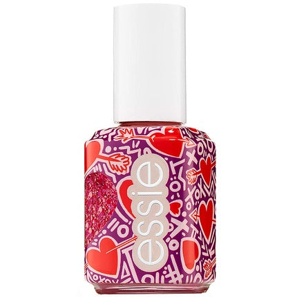 Essie Valentine's Day Collection Nagellack No. 600 You're So Cupid 13.5 ml - Matte Glitter Top Coat, You're So Amor Red Nagelpflege