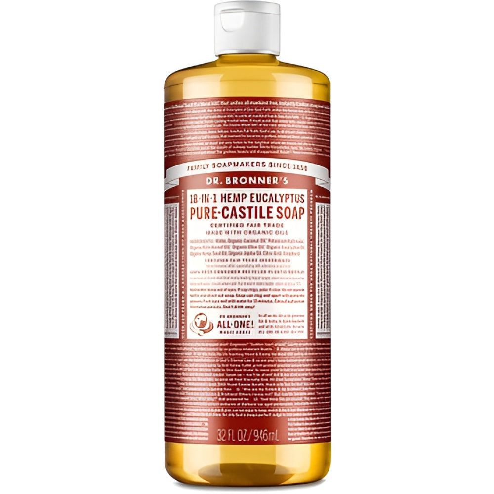 Dr. Bronner's Pure-Castile Liquid Soap Eucalyptus 32oz 1000 ml Seife Körperpflege