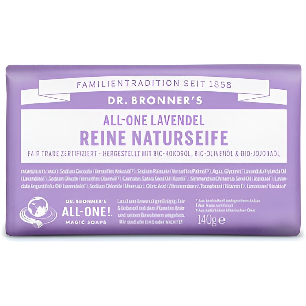 Dr. Bronner's Magic Lavender Soap Bar 140 g Seife Körperpflege