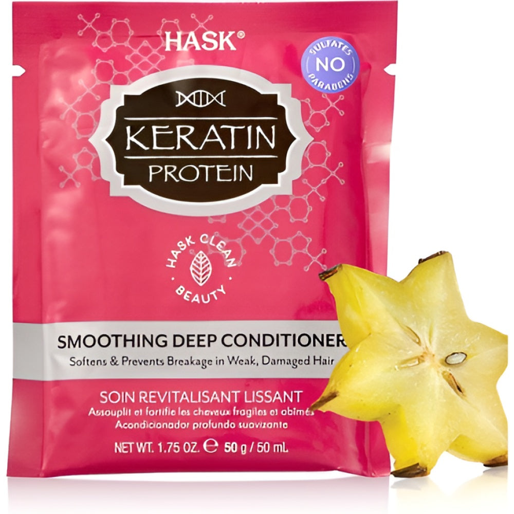 HASK Keratin Protein glättend Deep Spülung Sachet for All Hair Types 50 ml Haarpflege