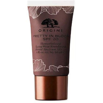 Origins Pretty In Bloom Flower-Infused Long-Wear Foundation SPF 20 1oz 740 Very Deep Cool Make-up