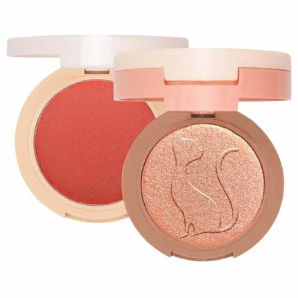 J.Cat Beauty 2 In 1 Piece Of Cake Blush and Highlighter Mcflirty Make-up