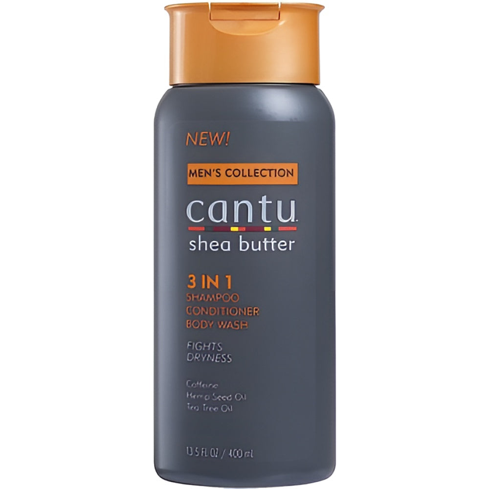 Cantu Men's 3-In-1 Shampoo Spülung Bodywash 13.5 Ounce (400 ml) Haarpflege