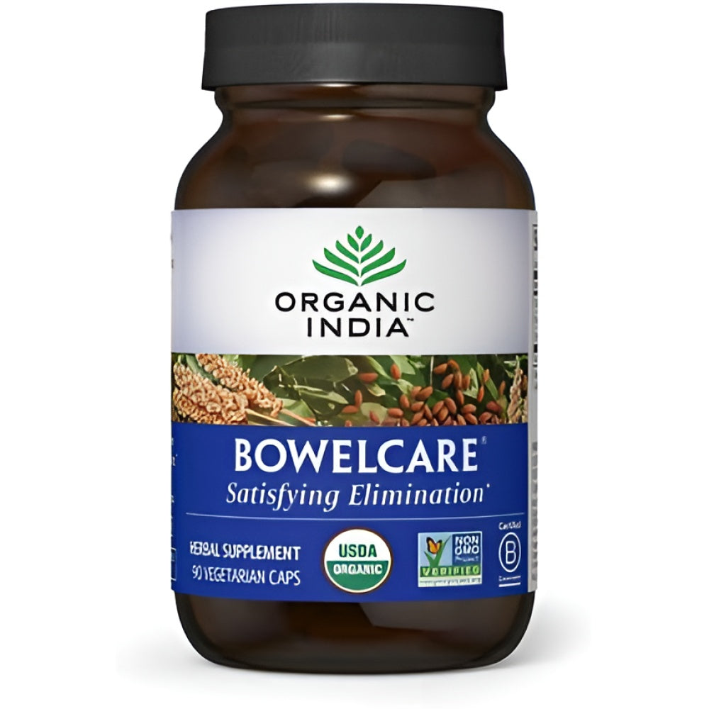 ORGANIC INDIA Bowelcare Herbal Supplement 90 Capsules Verdauung Gesundheit
