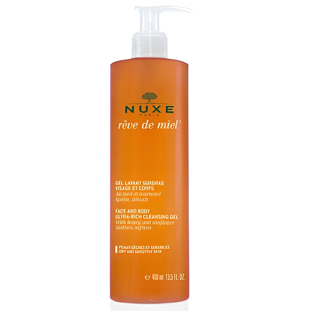 Nuxe Rve De Miel Face And Body Reinigungsgel 400 ml feuchtigkeitsspendend Duschgel For Body And Face Körperpflege