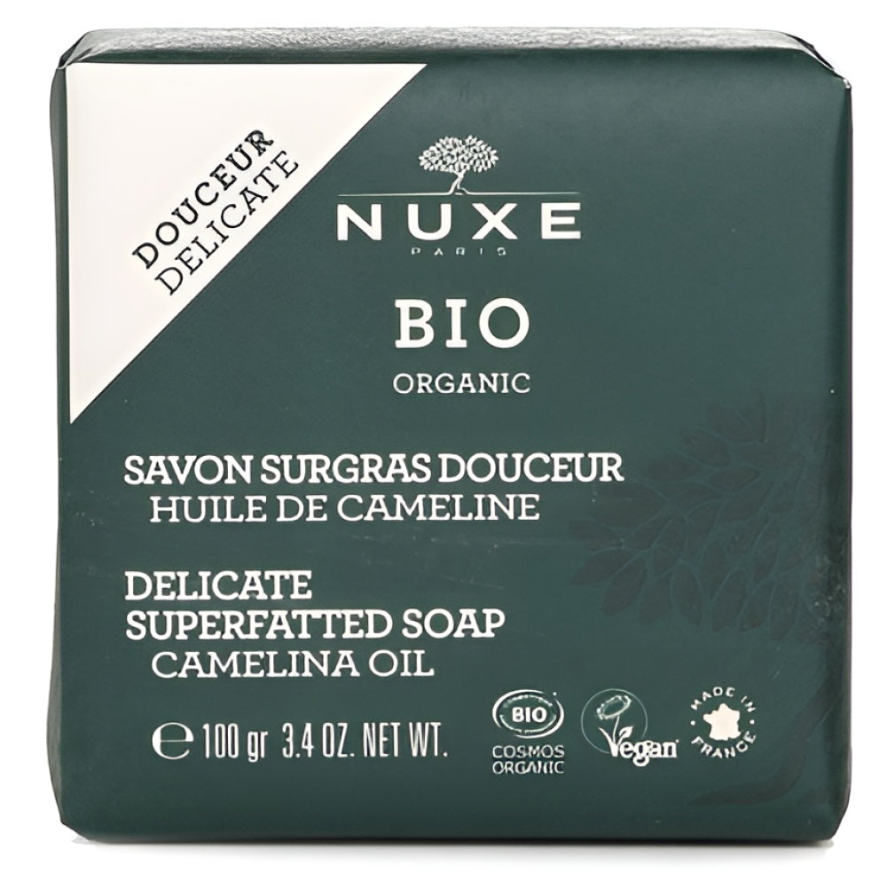 Klorane Nuxe Organic Soap mit Cameline Öl For Gentle reinigend 100 g Seife Körperpflege