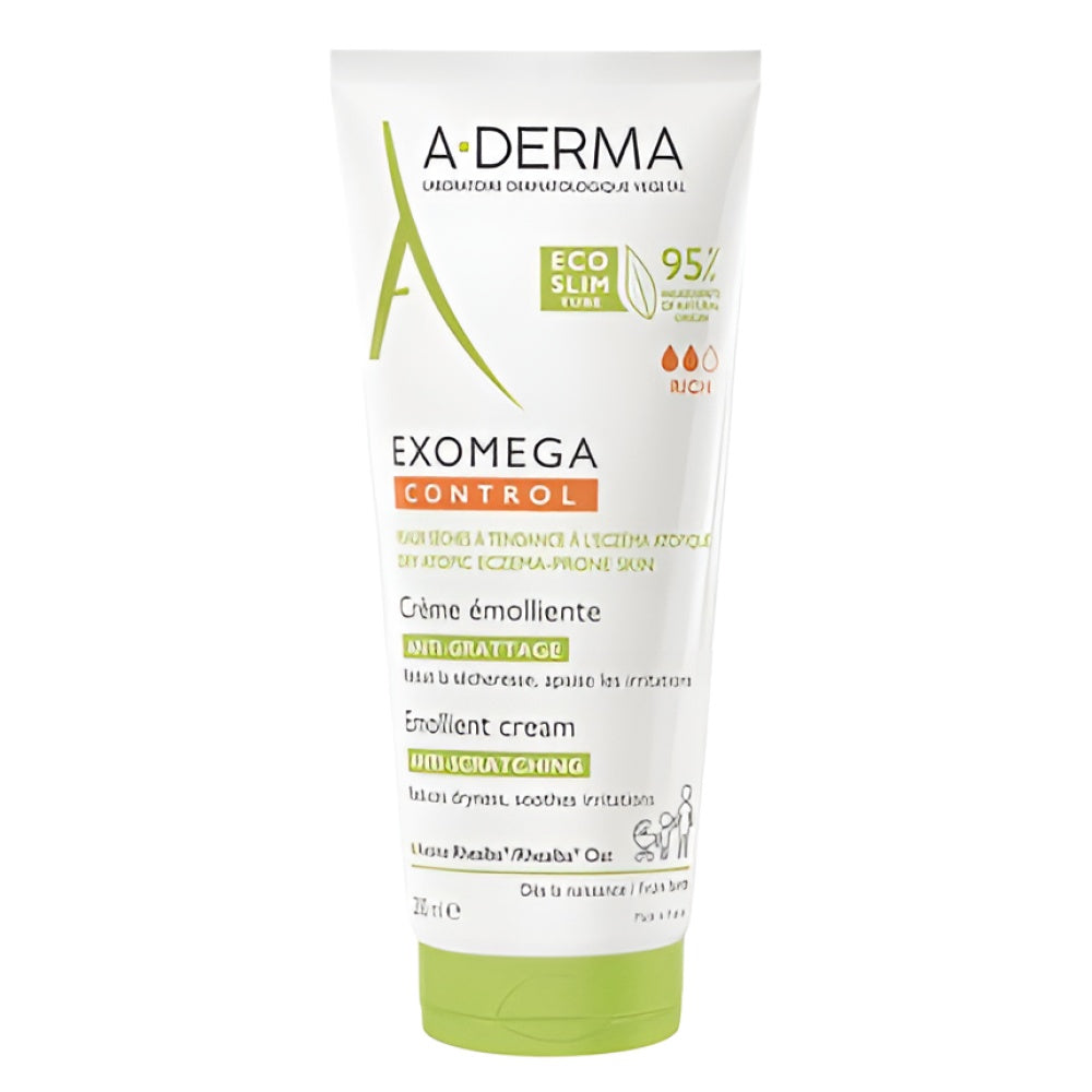 A-Derma Exomega Control Emollient Creme 200 ml - Skin Care Körperpflege Pflege