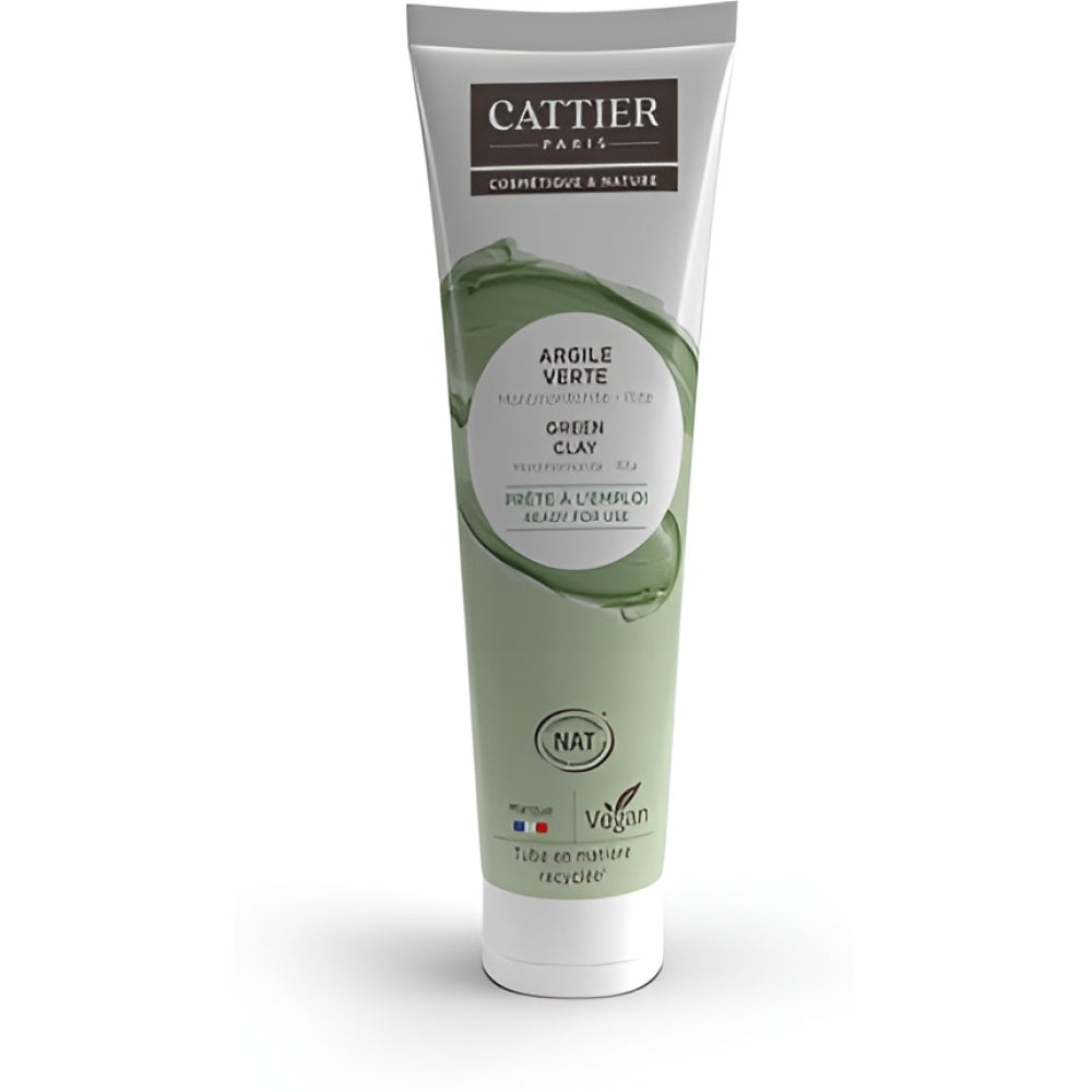 Cattier Readytouse Green Clay 400 g Clay Mask Gesichtspflege