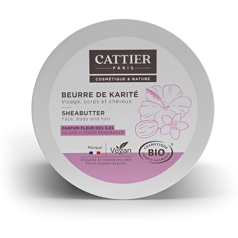 Cattier Shea Butter Island Flower Duft 100 g Körperbutter Körperpflege