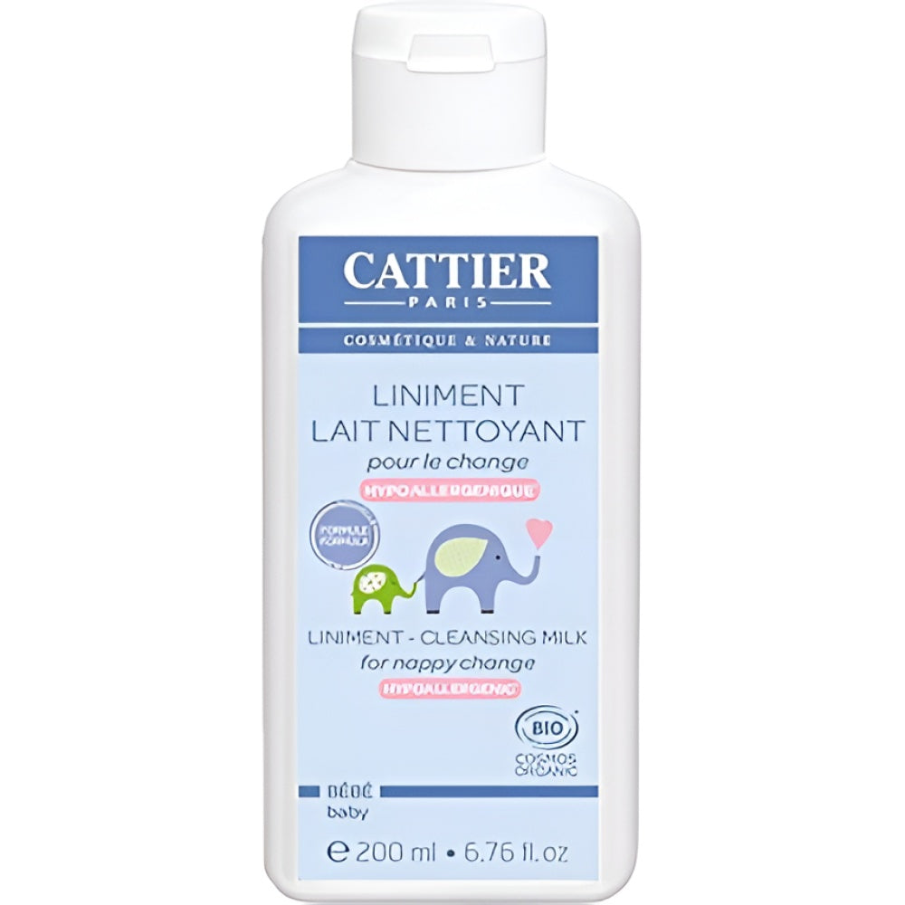 Cattier Baby Hypoallergenic Liniment reinigend Milk for Nappy Change 200 ml Reinigungsmilch Gesichtspflege