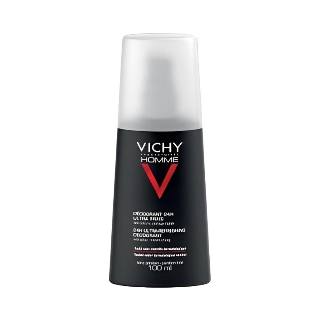 Vichy Deodorant Spray Against Excessive Sweating 24h Homme Ultra Refreshing Deodorant 100 ml Parfum