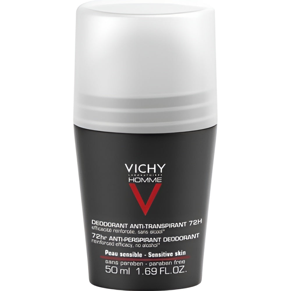 Vichy Homme Antiperspirant Deodorant Rollon 72h 50 ml Parfum