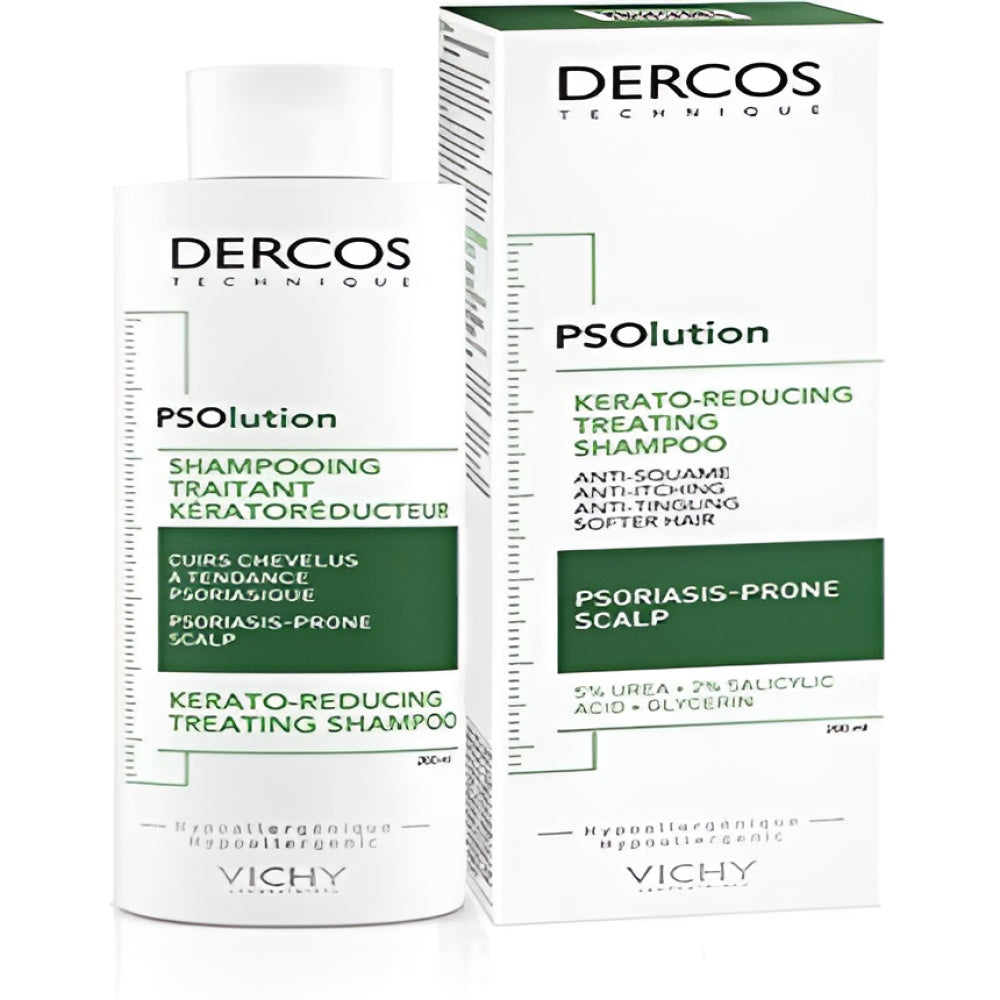 Vichy Dercos Psolution Shampoo Keratoreducing Treatment 200 ml Kopfhautpflege Haarpflege
