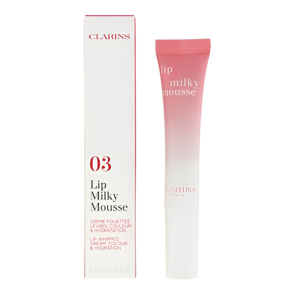 Clarins Milky Mousse Lips 03 Milky Pink 10 ml für Damen Lipgloss Make-up
