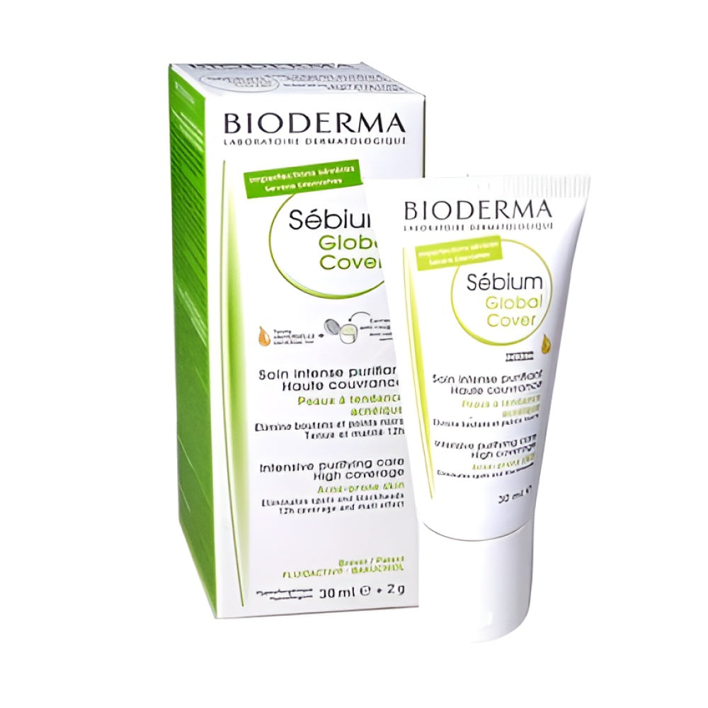 Bioderma Sbium Global Cover 30 ml Intensive Purifying Care mit hohe Deckkraft Bb Cream Cc Cream