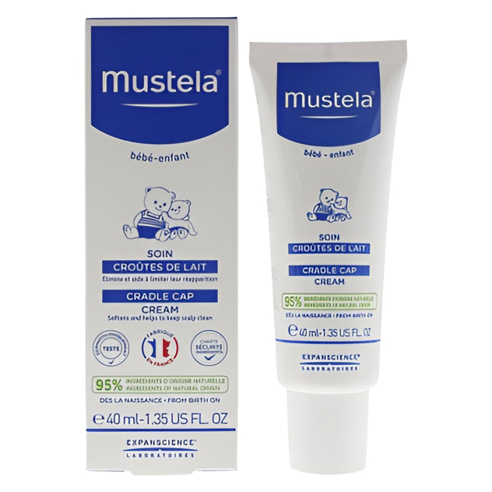 Mustela Cradle Cap Creme 40 ml Gentle Care For Children's Scalp Babycreme Babyöl