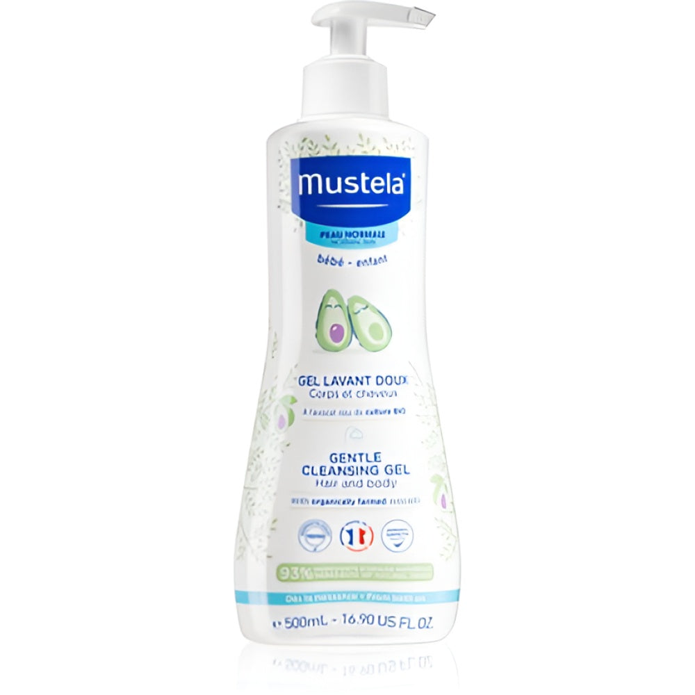 Mustela Gentle Body And Hair Reinigungsgel 500 ml Baby Duschgel Soap