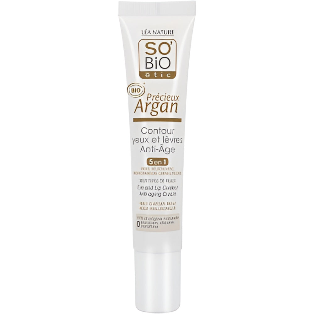 SO'BiO étic Cosmebio Precious Argan Anti-Aging Eyes and Lips Contour 15 ml Augencreme Gesichtspflege