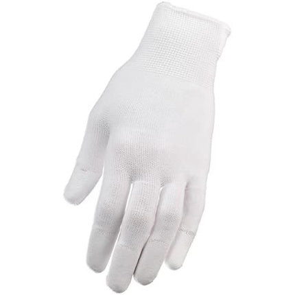 1 Pair Of Manicure Nylon Gloves Size M White Scrub Gloves Körperpflege