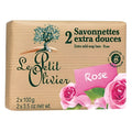 Le Petit Olivier Provence Soap Rose mit Öls and Parfums from Grasse 2 x 100 g Seife Körperpflege