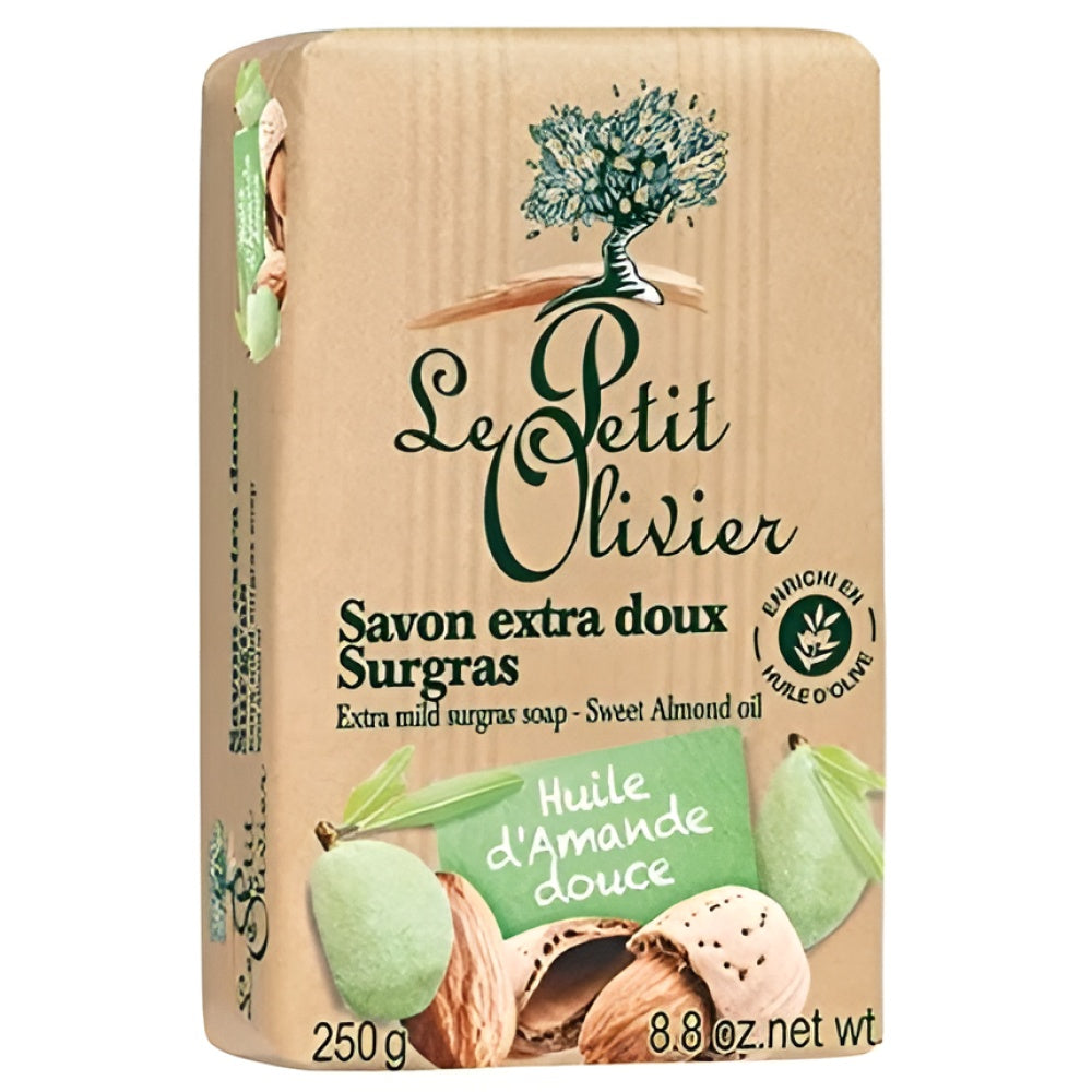Le Petit Olivier Extra Gentle Soap mit Sweet Almond Öl 250 g - Made in France Seife Körperpflege