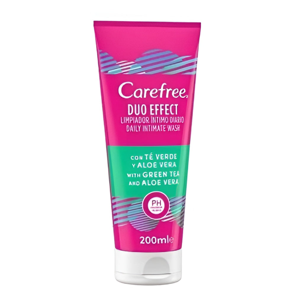 Carefree Carefree Duo Effect Intimate Reinigung Green Tea & Aloe Vera 200 ml Intimpflege Körperpflege