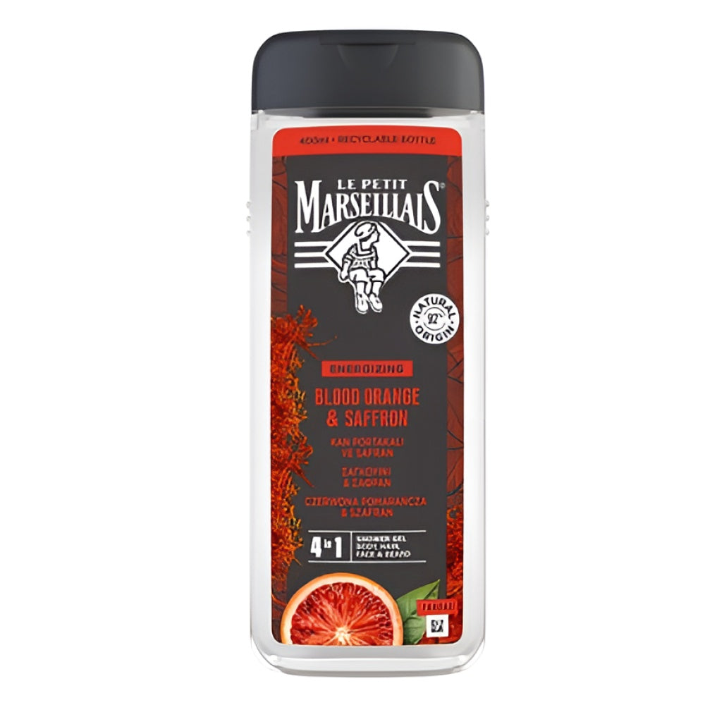 Le Petit Marseillais 4-In-1 Duschgel für Herren Red Orange & Saffron 400 ml Körperpflege