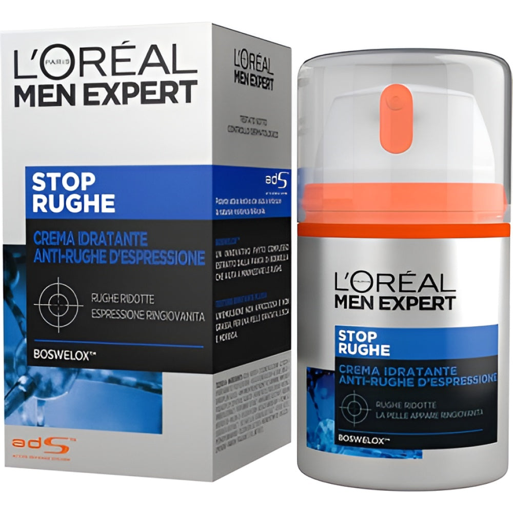 L'Oréal Paris Men Expert Wrinkle De-Crease Anti-Expression Wrinkles feuchtigkeitsspendend Creme 50 ml Anti-Aging Facial Care Gesichtspflege