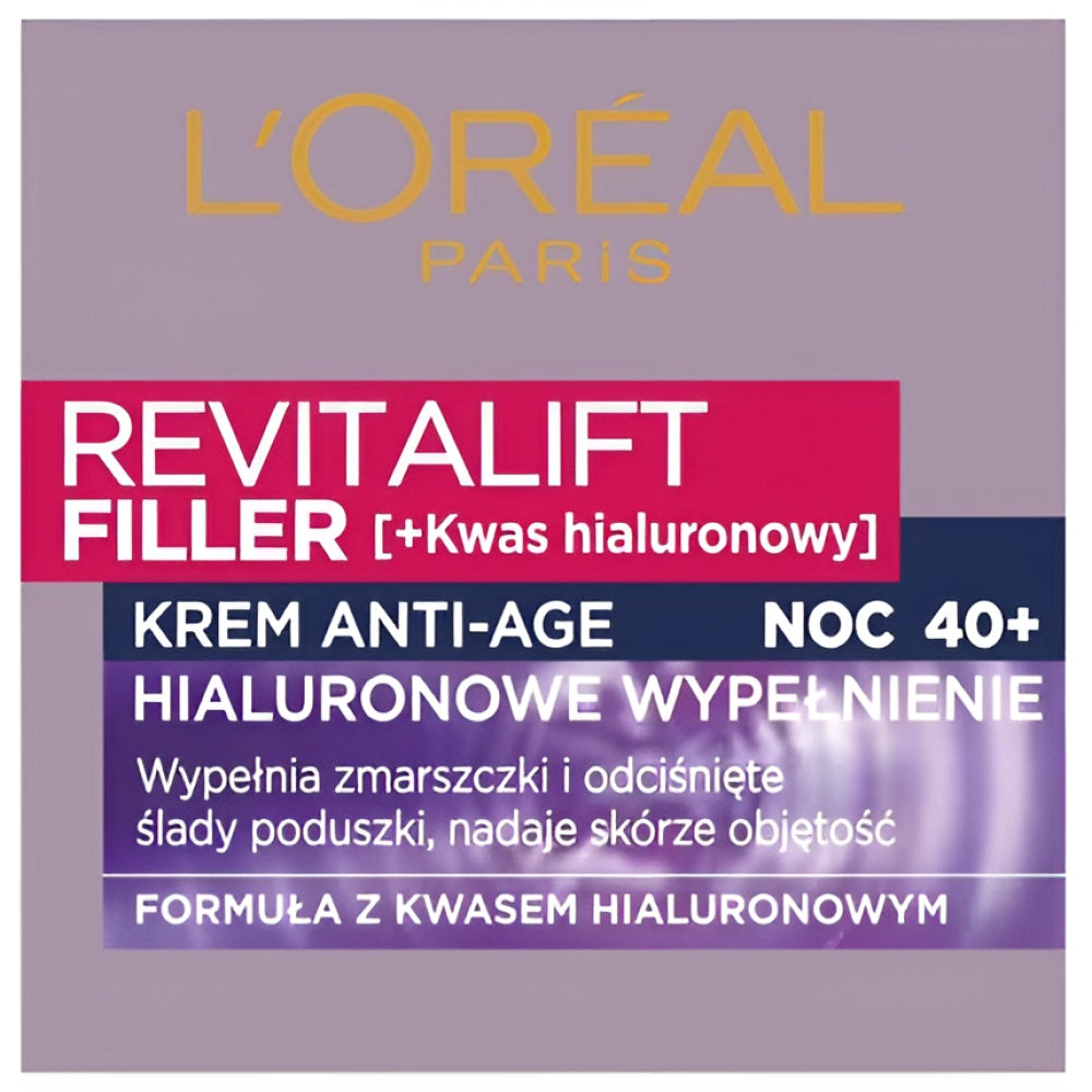 L'Oreal Revitalift Filler Anti-Age Nachtcreme 50 ml Gesichtspflege