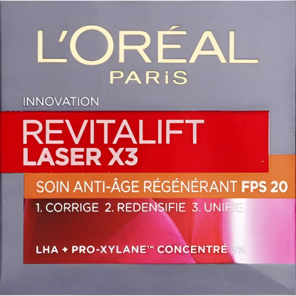 L'Oréal Paris Revitalift Laser X3 Anti-Aging Regenerating Care mit SPF 20 50 ml Anti-Aging Facial Care Gesichtspflege