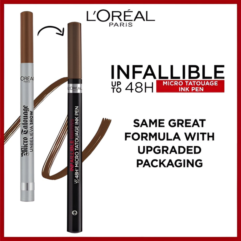 L'Oral Micro Tattoo Unbelieva Brow Augenbrauenstift 1 g 104 Chestnut Augenbrauenstift Make-up