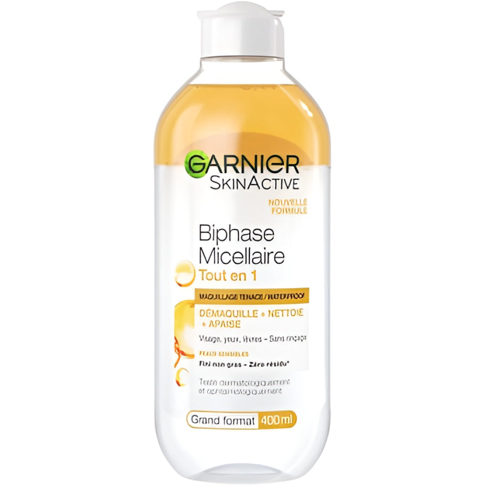 Garnier SkinActive All-in-One Biphase Micellar Solution for All Skin Types Including empfindliche Haut 400 ml Mizellenwasser Gesichtspflege