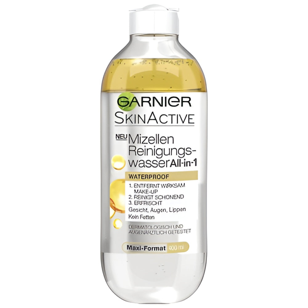 Garnier Micellar reinigend Water All-In-One Waterproof Facial Reinigung for empfindliche Haut 400 ml Mizellenwasser Gesichtspflege