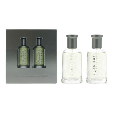 Hugo Boss Bottled 2 Piece Gift Set 2 X Eau de Toilette 50 ml für Herren Duftset Parfum