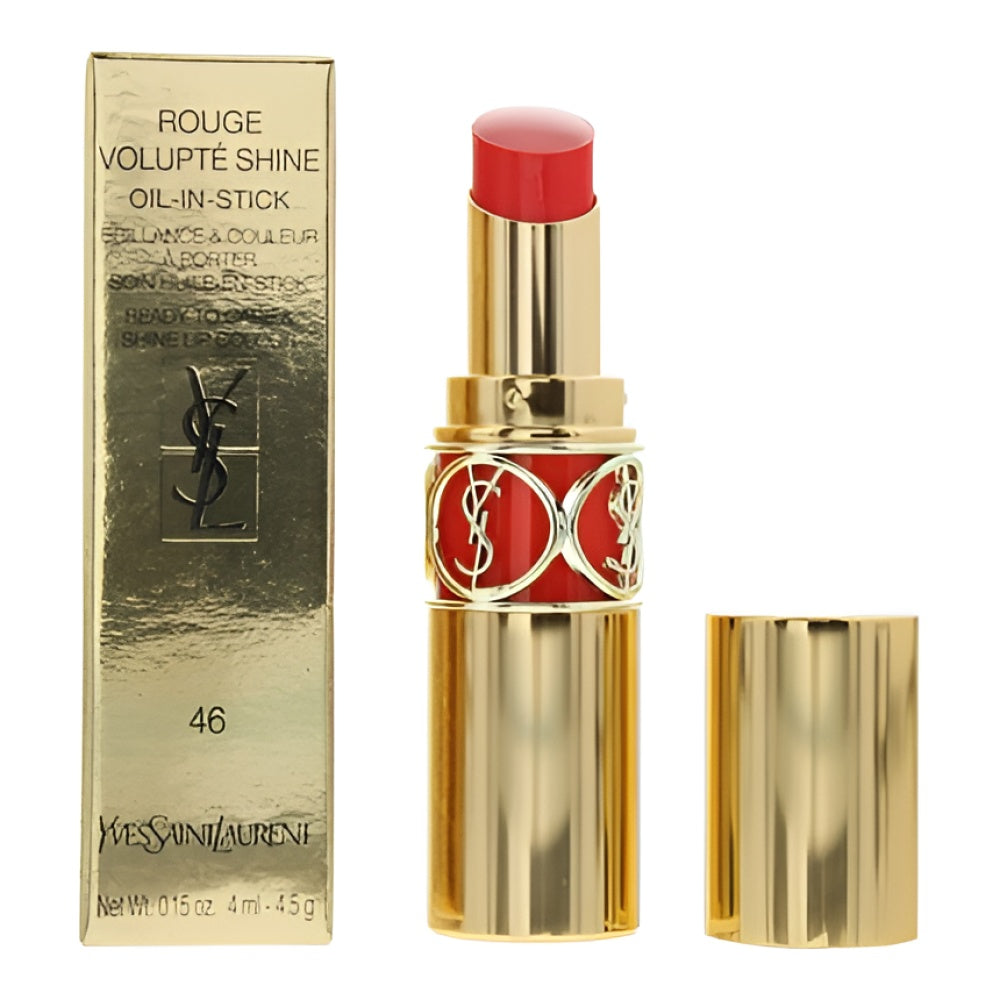 Yves Saint Laurent Volupte Öl Stick 46 Orange Perfecto Lippenfarbe 45 g für Damen Lippenöl Gesichtspflege