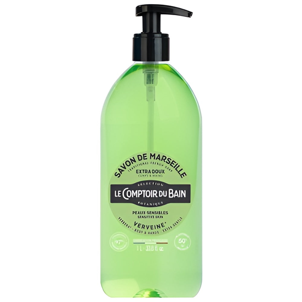 Le Comptoir Du Bain Traditional Soap from Marseille Verbena 1L Seife Körperpflege