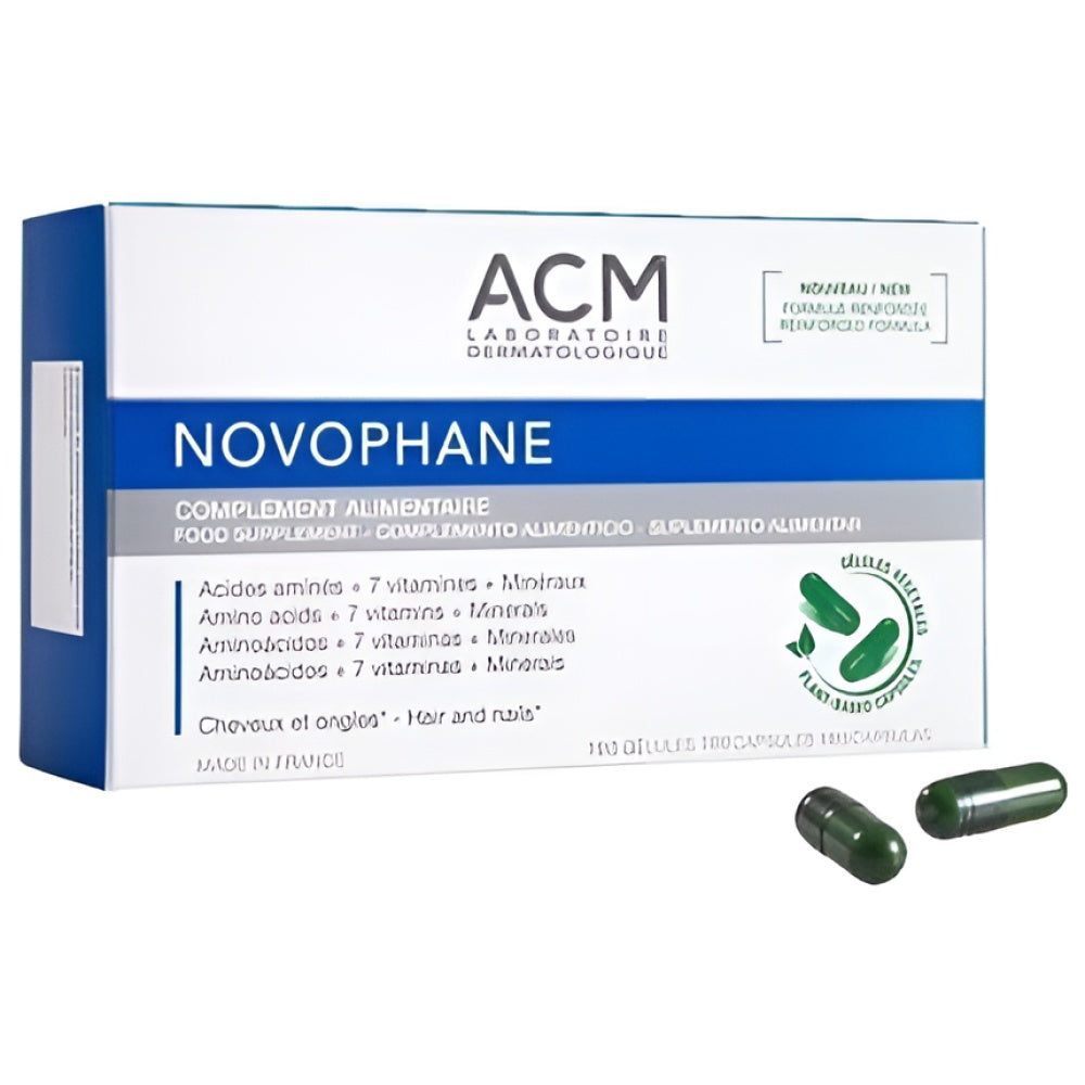 Novophane Hair Loss Alopecia Hair and Nails Fragility Regrowth Supplement 180 Capsules - 3 Month Supply Haarpflege