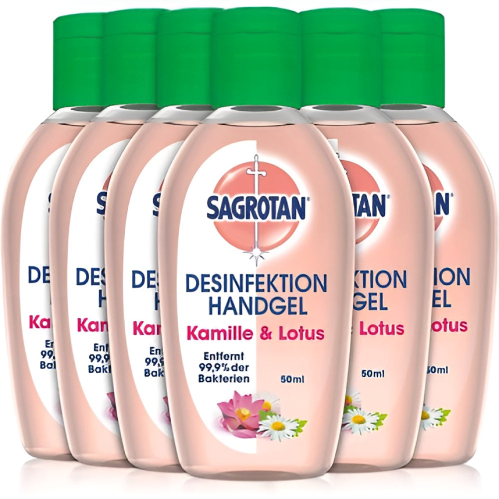 Sagrotan Healthy Touch Chamomile Hand Disinfectant Gel 50 ml Hand Cleaning Körperpflege