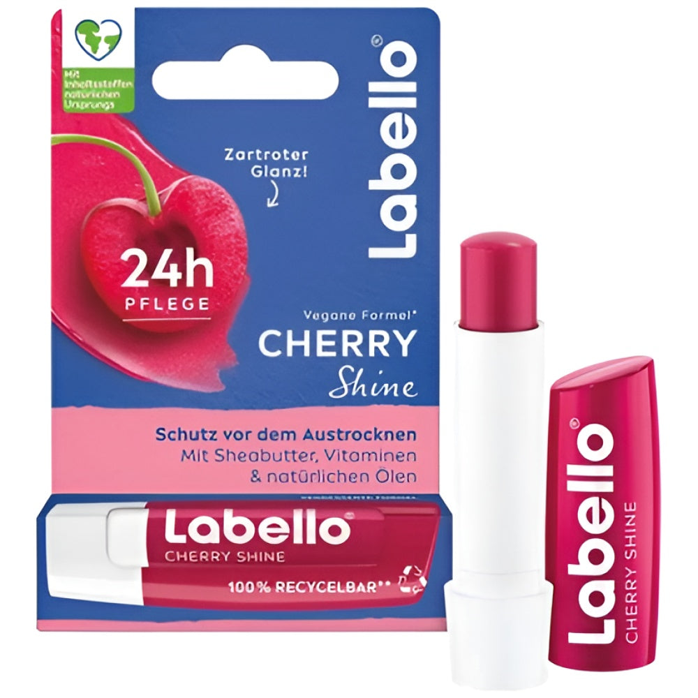 Labello Lippenpflege Shine Cherry 48 ml Lippenöl Gesichtspflege