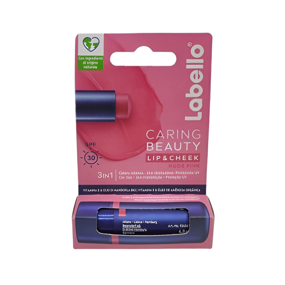 Labello Caring Beauty Lip & Cheek Nude Pink mit Spf 30 48 Grams Lippenpflege Make-up
