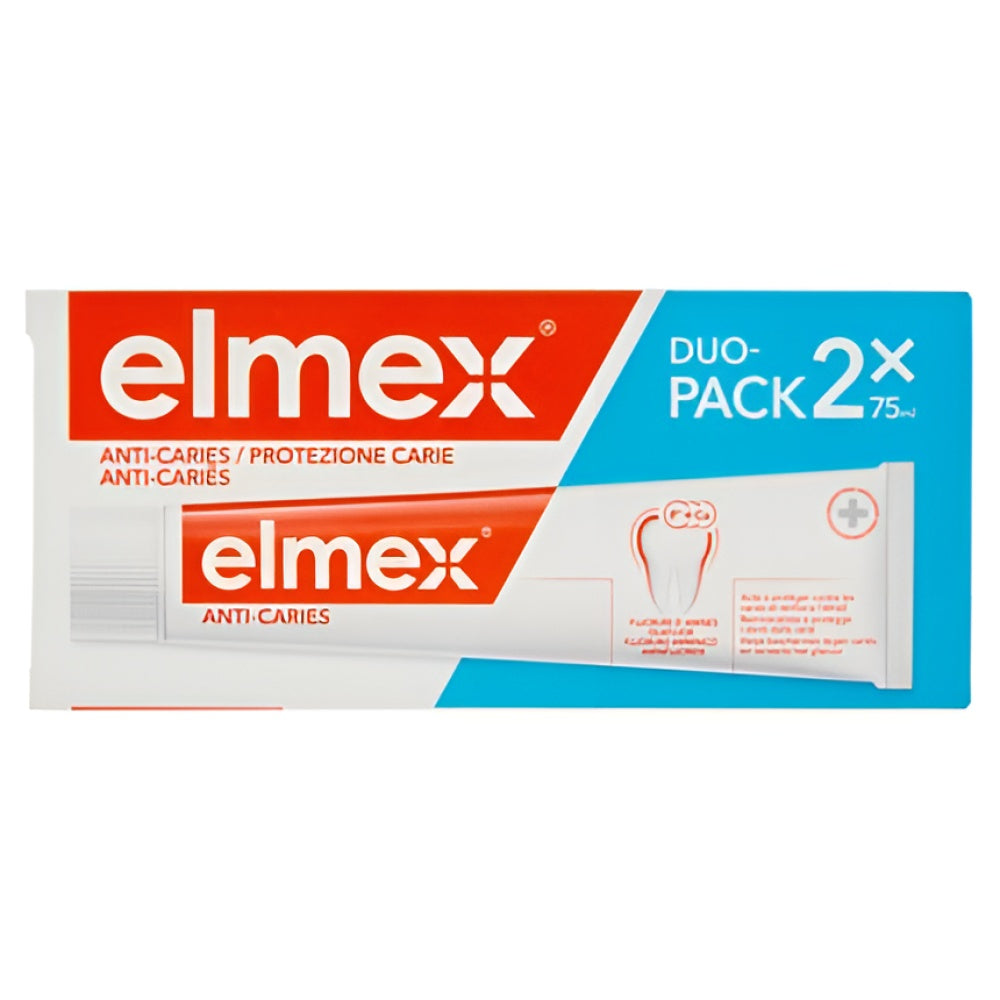 Elmex Caries Protection Zahnpasta mit Fluoride 75 ml - Pack of 2 Zahnpflege