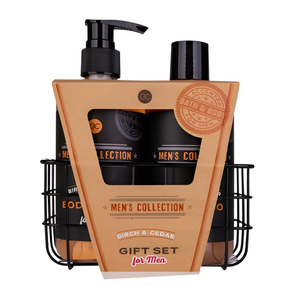 Accentra Gift Set Men's Collection In Wire Basket mit 300 ml Duschgel Shower Bath Sets