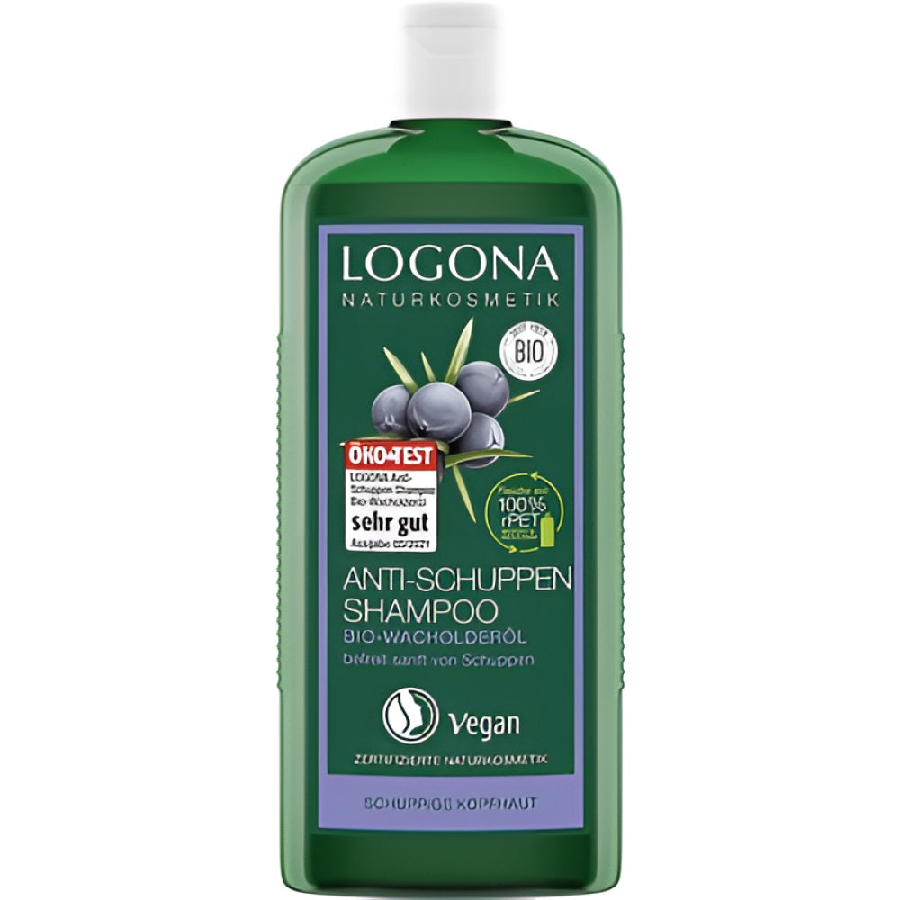LOGONA Naturkosmetik Anti-Dandruff Shampoo mit Organic Juniper Öl 250 ml Haarpflege