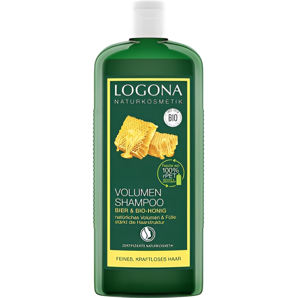 LOGONA Naturkosmetik Volume Shampoo Beer & Organic Honey 500 ml Haarpflege
