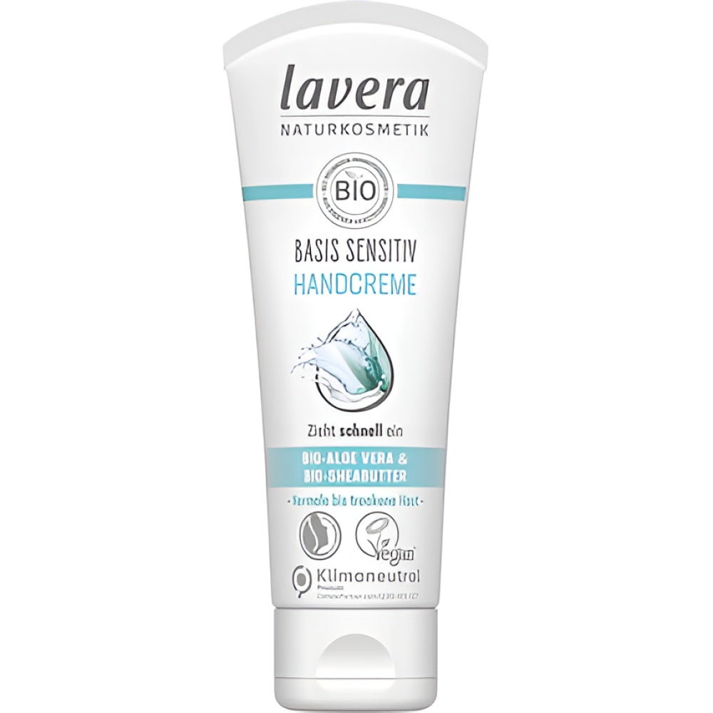 Lavera Basis Sensitive Handcreme mit Organic Aloe Vera and Organic Shea Butter 75 ml Körperpflege