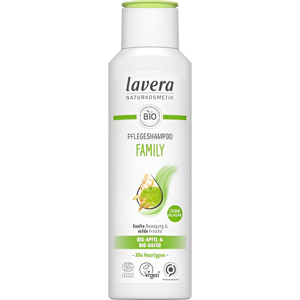 Lavera Family Care Shampoo Silicone-Free Vibrant Volume and Strengthened Hair Vegan Natural Cosmetics 250 ml Haarpflege