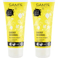 Sante Naturkosmetik Vegan Energy Duschgel Citrus Fresh Duft Body & Mind 2x200ml trockene Haut Gesichtspflege