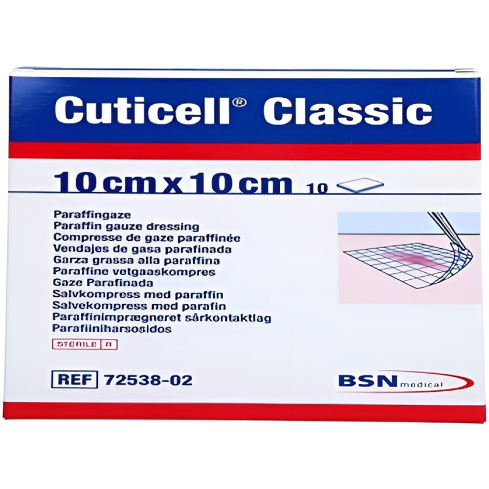 BSN Cuticell Classic Dressing 10cm x 10cm - Pack of 10 Verbandmaterial Gesundheit